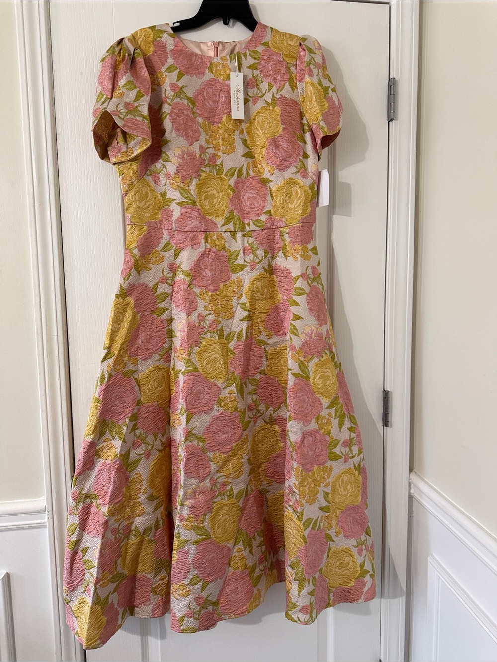 NWT Shoshanna Vivian’s Dress Size 14 Amber/Blush